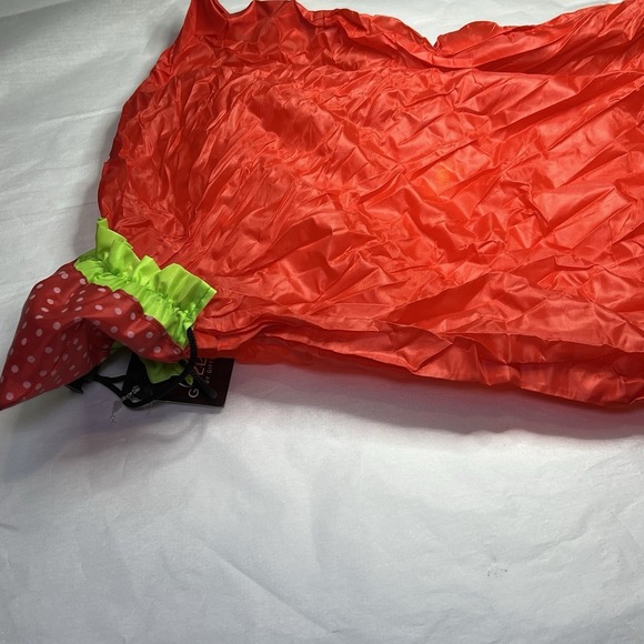 New Red Strawberry Foldable Pocket Reusable Shopping Tote Bags Grocery Bag - Picture 5 of 5